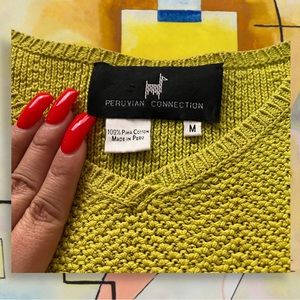 Peruvian Connection!!! Beautiful knit top